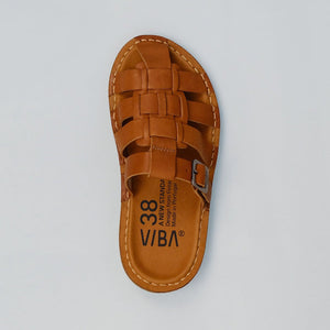 AMALFI LEATHER-COGNAC BROWN
