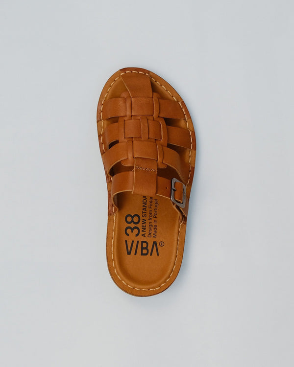AMALFI LEATHER-COGNAC BROWN