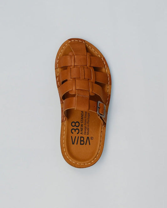 AMALFI LEATHER-COGNAC BROWN
