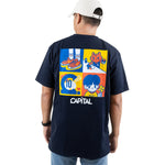 CAPXRAK-BLU - CAPITAL X RAKI GRID TEE