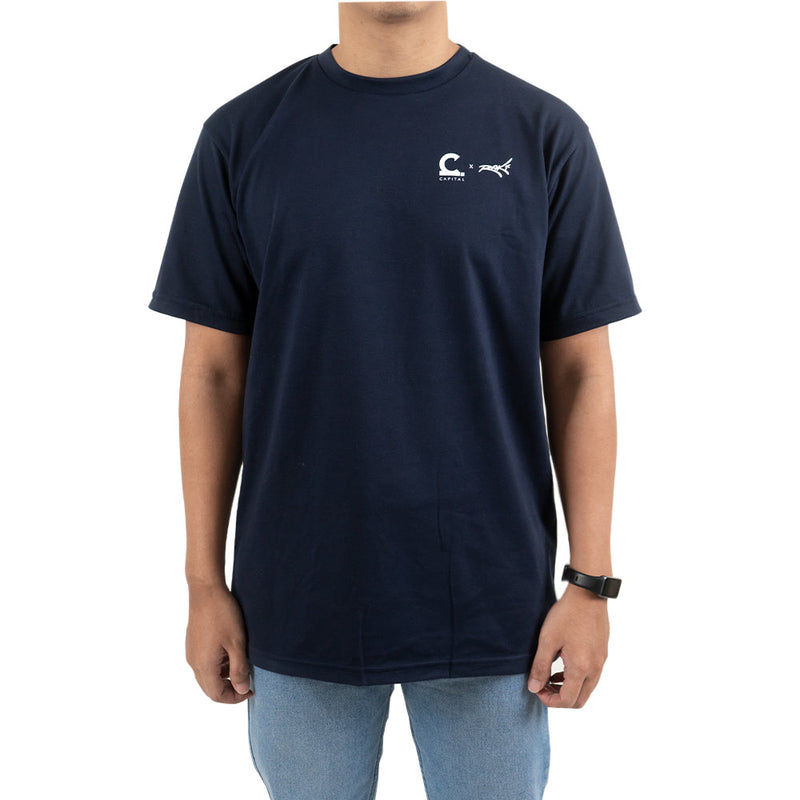 CAPXRAK-BLU - CAPITAL X RAKI GRID TEE