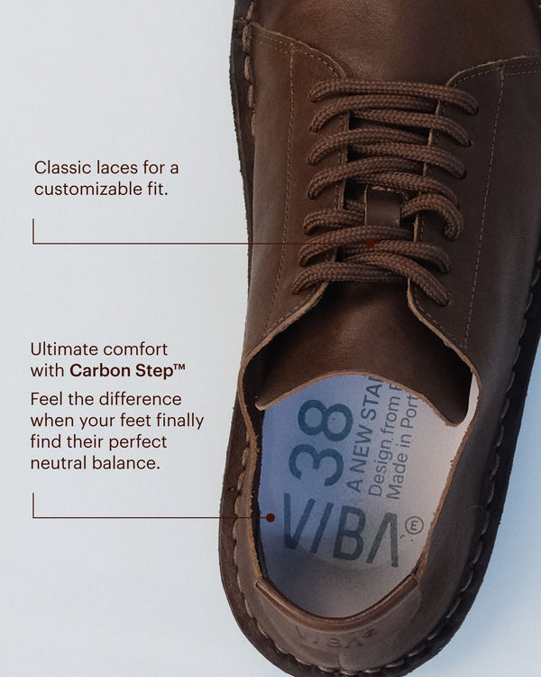 LISBOA LEATHER-COCOA BROWN