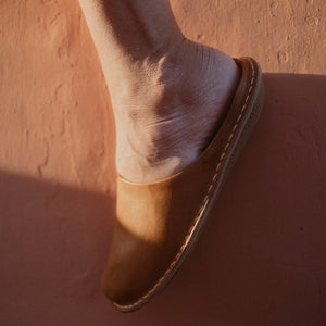 ROMA LEATHER-COGNAC BROWN