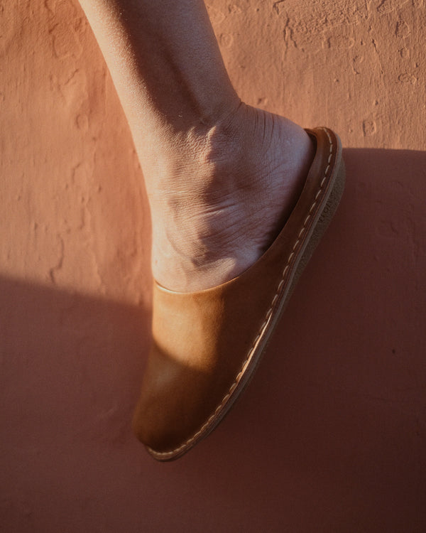 ROMA LEATHER-COGNAC BROWN