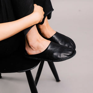 ROMA LEATHER-PRETO BLACK