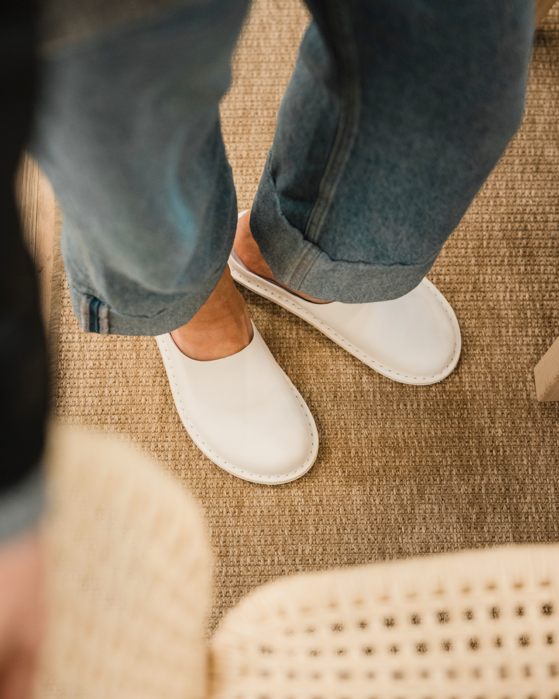 ROMA LEATHER-BONE WHITE