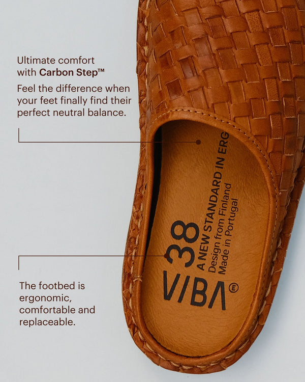 ROMA WOVEN LTHR-COGNAC BROWN