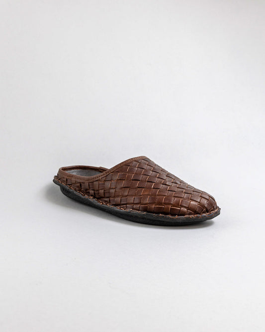 ROMAWLCOBB - ROMA WOVEN LTHR-COCOA BROWN