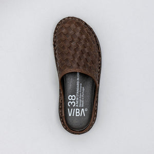 ROMA WOVEN LTHR-COCOA BROWN