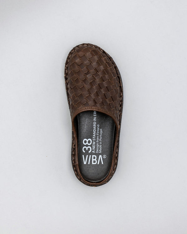 ROMA WOVEN LTHR-COCOA BROWN