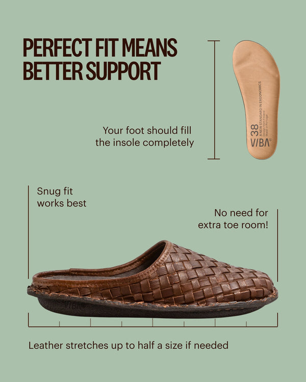ROMA WOVEN LTHR-COCOA BROWN
