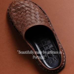 ROMA WOVEN LTHR-COCOA BROWN