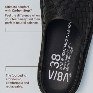 ROMA WOVEN LTHR-PRETO BLACK