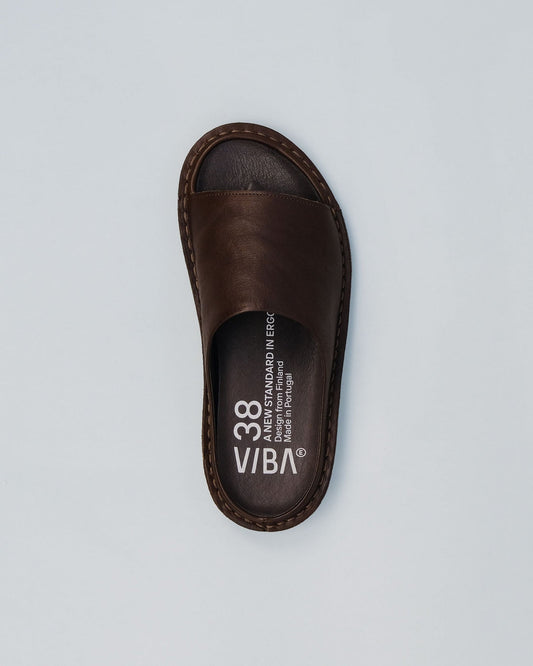 SAINT TROPEZ LTHR-COCOA BROWN