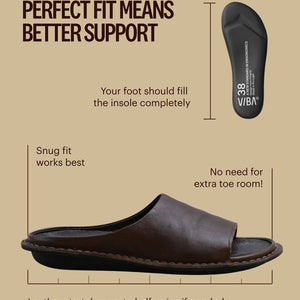 SAINT TROPEZ LTHR-COCOA BROWN