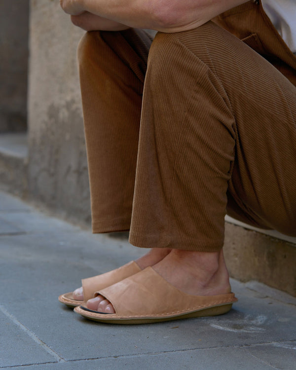 SAINT TROPEZ LTHR-FAWN TAN
