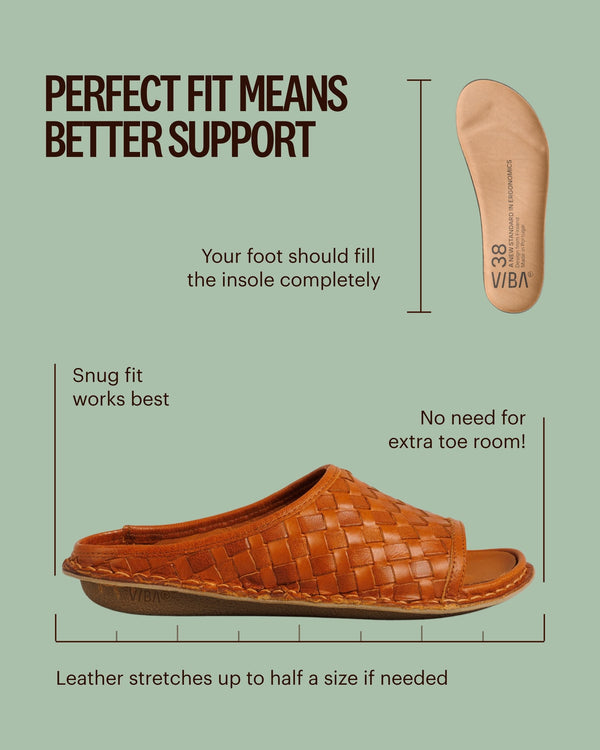 SAINT TROPEZ WOVEN LTHR-COGNAC BROWN