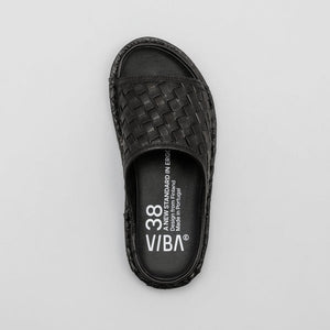 SAINT TROPEZ WOVEN LTHR-PRETO BLACK