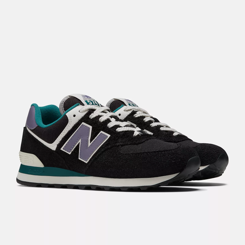 New balance 574 blue top and black