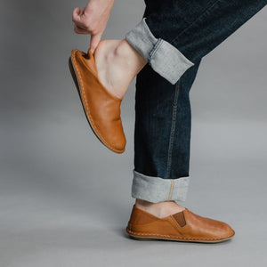 ZUMA LEATHER-COGNAC BROWN